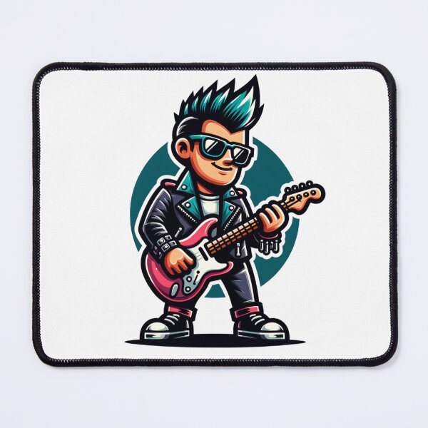 Item preview, punk rock star playing electric guitar designed and sold by rizaldz.