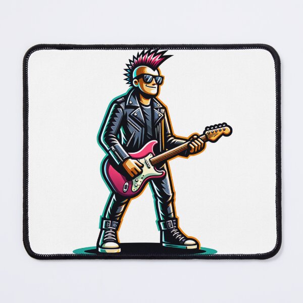 Item preview, punk rock star playing electric guitar designed and sold by rizaldz.