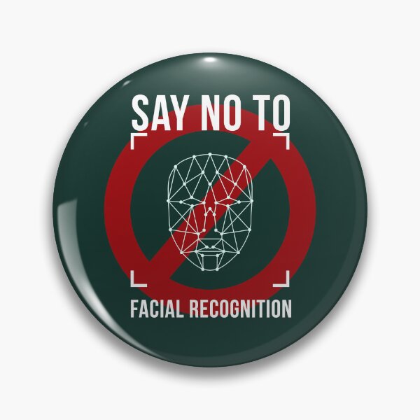 Item preview, say no to facial recognition designed and sold by Doooriginals.