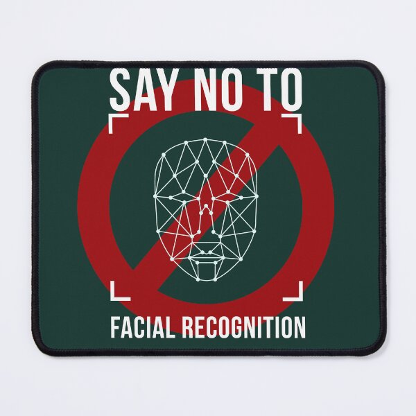 Item preview, say no to facial recognition designed and sold by Doooriginals.
