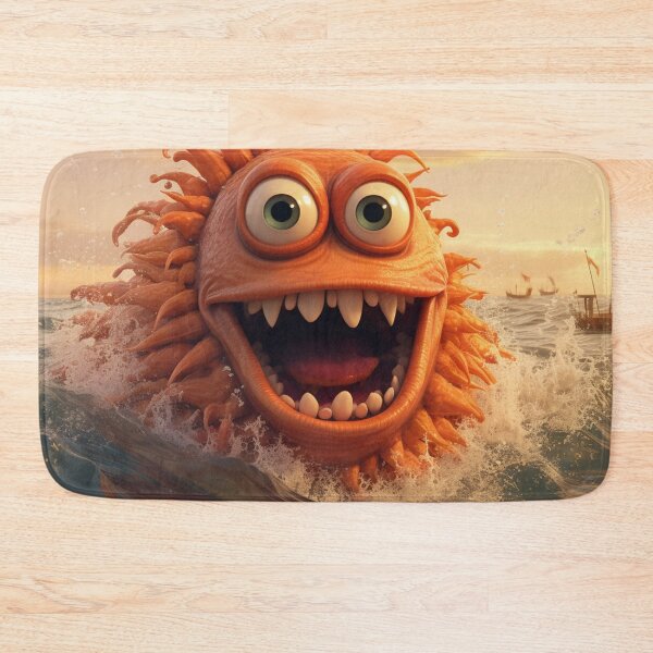 Item preview, Cartoon Sea Monster 5 designed and sold by AstroRisq.
