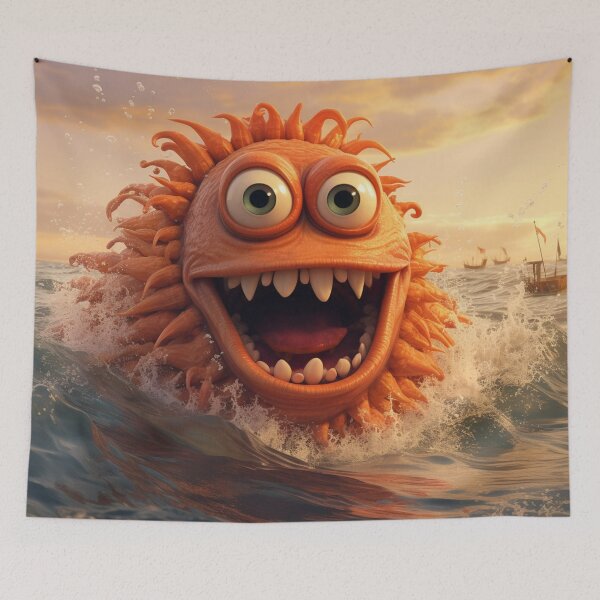 Item preview, Cartoon Sea Monster 5 designed and sold by AstroRisq.