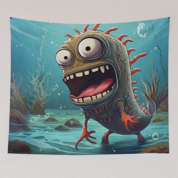 Item preview, Cartoon Sea Monster 6 designed and sold by AstroRisq.