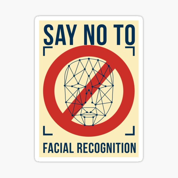 Aperçu de l'œuvre non à la reconnaissance faciale créée et vendue par Doooriginals.