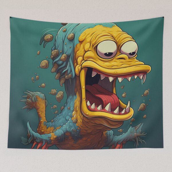 Item preview, Cartoon Sea Monster 7 designed and sold by AstroRisq.
