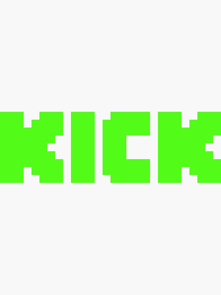 “Kick Streaming Logo” Sticker for Sale by GreatLogo | Redbubble