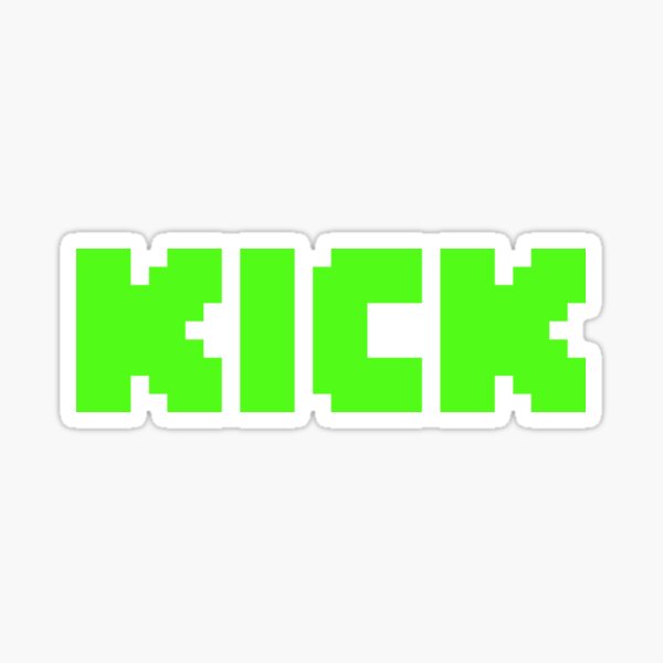 Item preview, Kick Streaming Logo designed and sold by GreatLogo.
