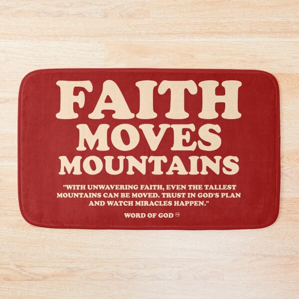 Item preview,  Faith Move Mountains | Christian Saying | Bible Verse | Word of God designed and sold by PaintedPixels01.
