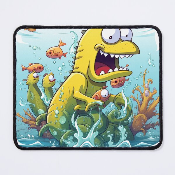 Item preview, Cartoon Sea Monster 8 designed and sold by AstroRisq.