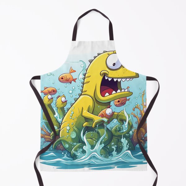 Item preview, Cartoon Sea Monster 8 designed and sold by AstroRisq.
