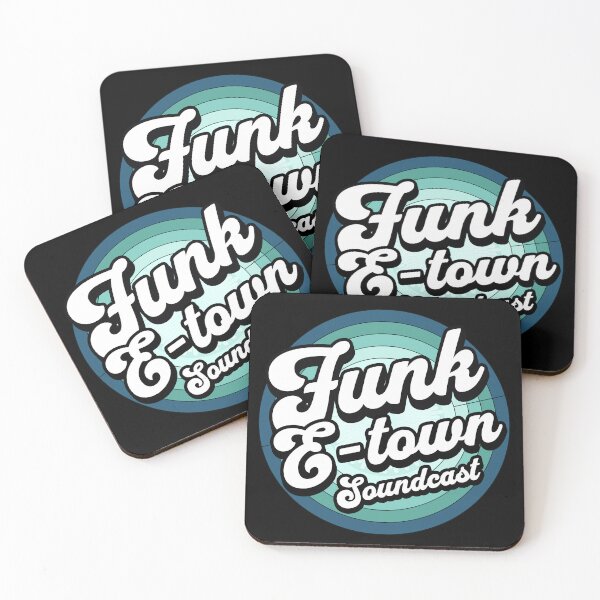 Item preview, FUNK E-TOWN SOUNDCAST  - Staged Gradient Logo  (Teal Blue)  designed and sold by Discothreadz.