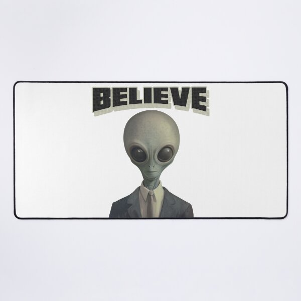 Item preview, Believe Retro Grey Alien designed and sold by SplendidThings.