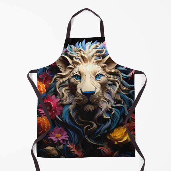 Item preview, Beautiful Floral Themed Lion Art Design designed and sold by mondmakes.