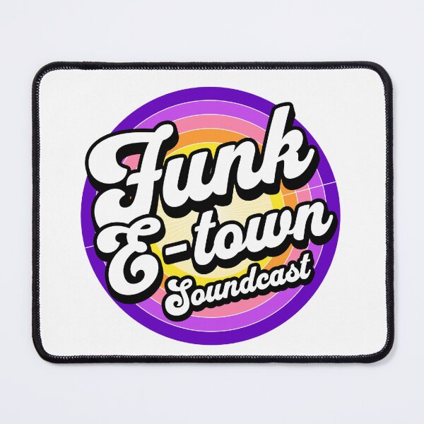 Item preview, FUNK E-TOWN SOUNDCAST - Staged Gradient Logo (purple/gold) designed and sold by Discothreadz.