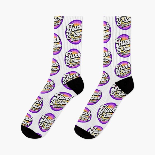 Item preview, FUNK E-TOWN SOUNDCAST  - Staged Gradient Logo  (purple/gold)  designed and sold by Discothreadz.