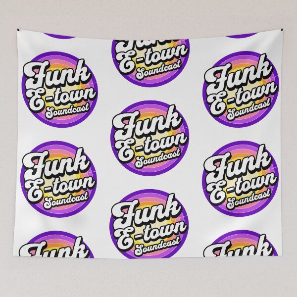 Item preview, FUNK E-TOWN SOUNDCAST  - Staged Gradient Logo  (purple/gold)  designed and sold by Discothreadz.