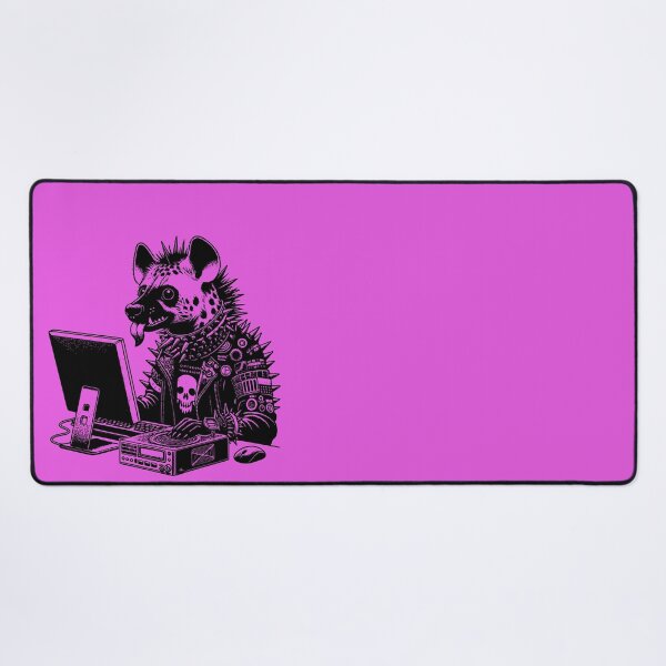 Item preview, Punk Rock Goth Hyena on Computer Vintage Style designed and sold by dreamsagellc.