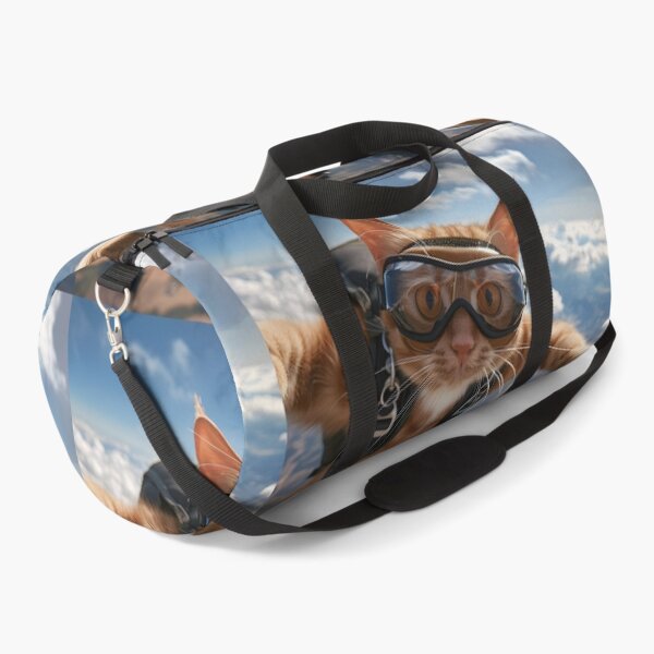 Item preview, Skydiving cat print designed and sold by dcrc.