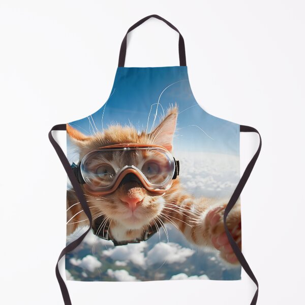 Item preview, Skydiving cat print designed and sold by dcrc.