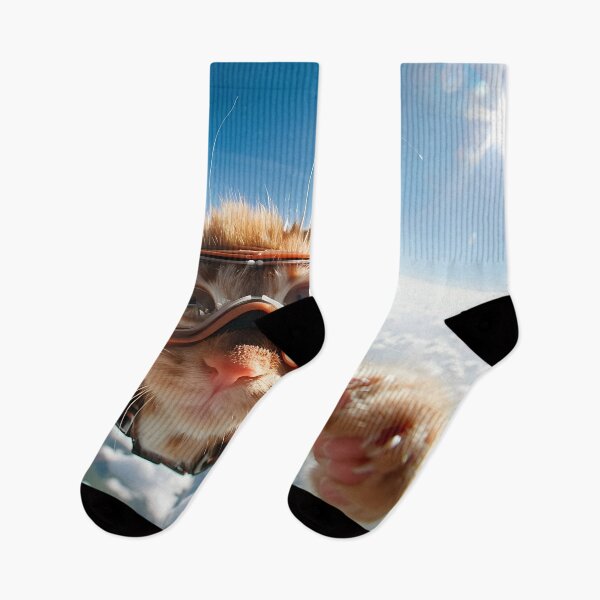 Item preview, Skydiving cat print designed and sold by dcrc.