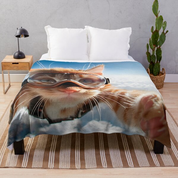 Item preview, Skydiving cat print designed and sold by dcrc.