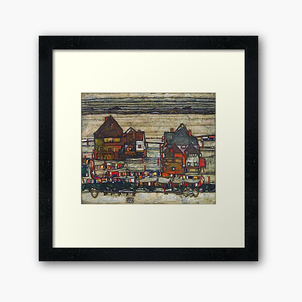 Item preview, HD Houses with Laundry by Egon Schiele, 1914. HIGH DEFINITION designed and sold by MINDTHECHERRY.