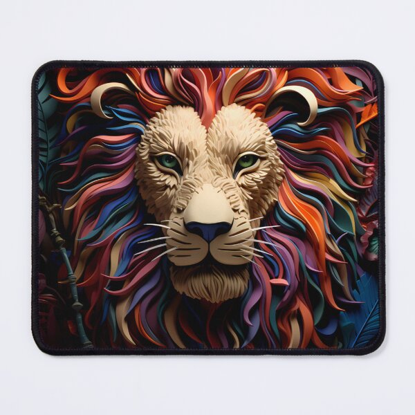 Item preview, Multicolored Lion Art Designed Print designed and sold by mondmakes.