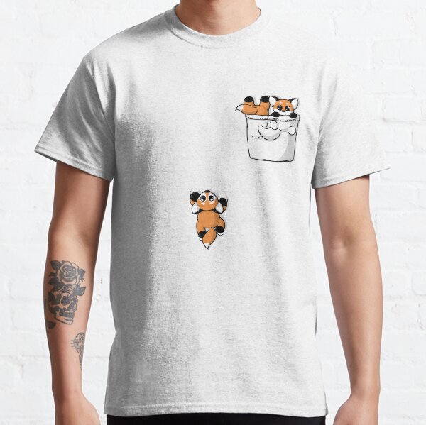 Cute Pocket Foxes Classic T-Shirt