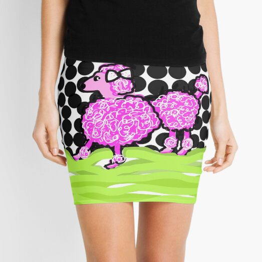 Pink Poodle Mini Skirt