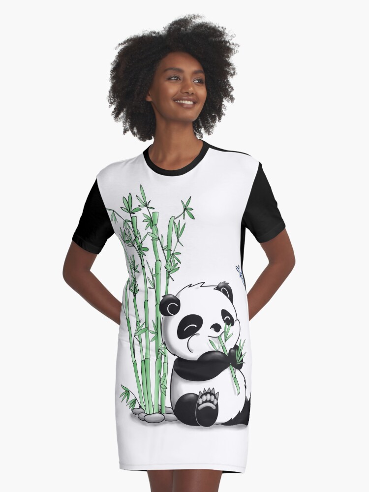 Panda t outlet shirt dress