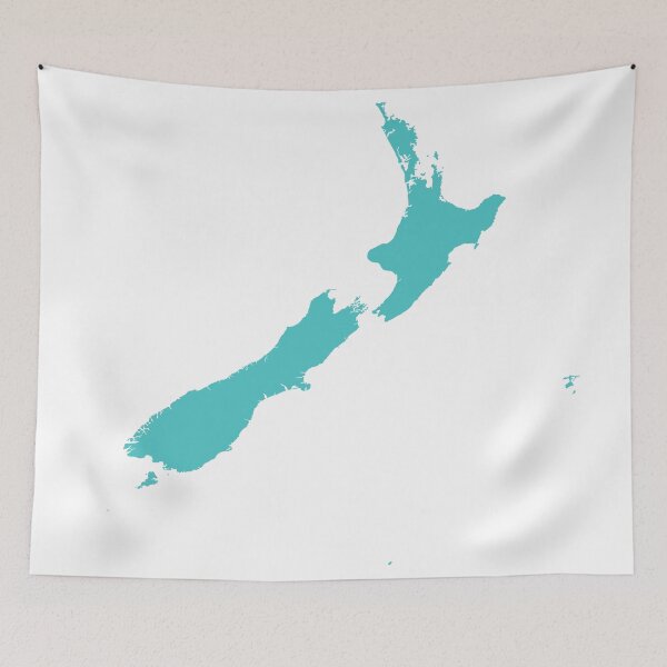 Item preview, New Zealand Love in Teal designed and sold by Maren Misner.