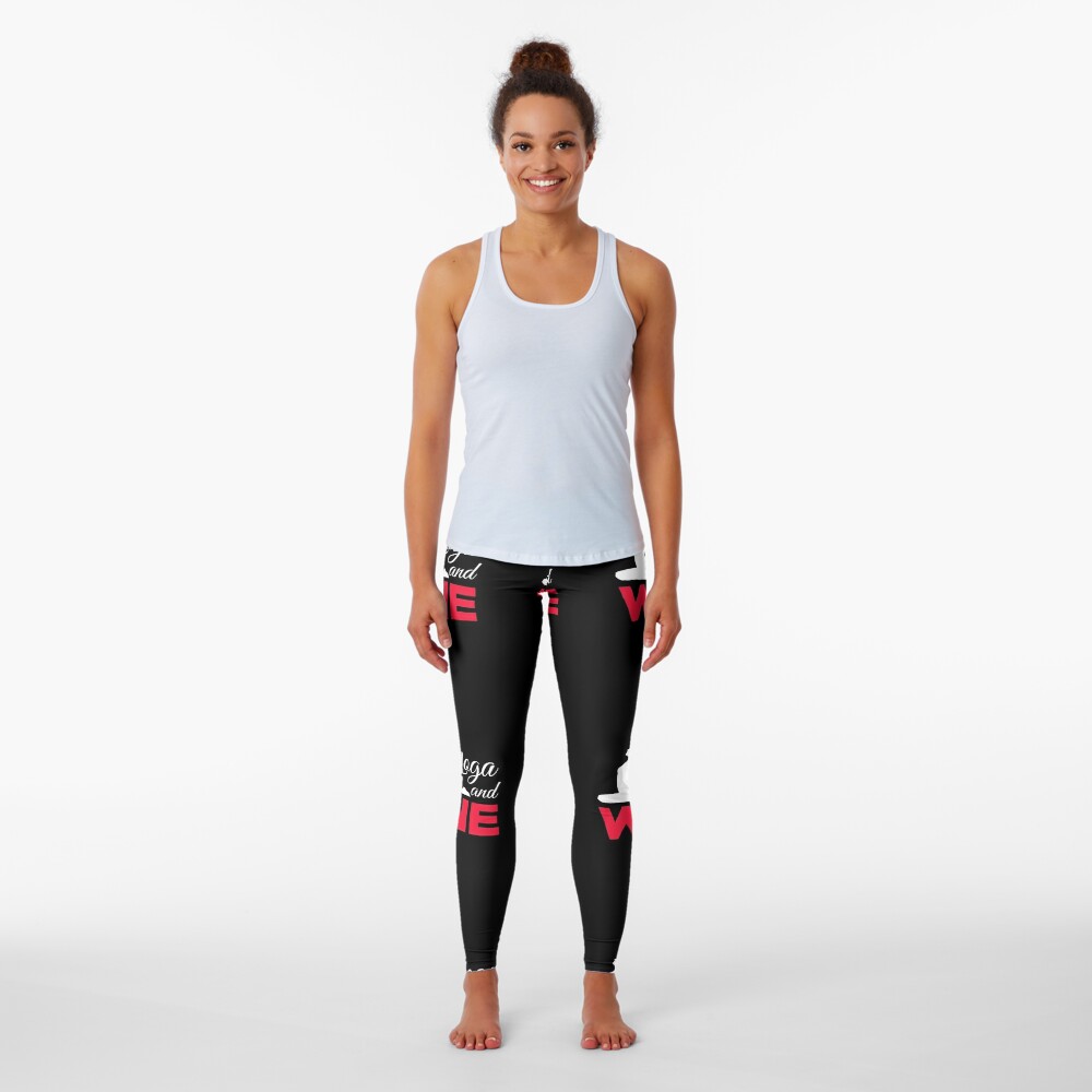 Discover Yoga and Wine  Leggings