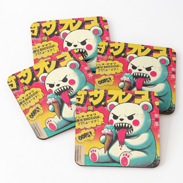 Item preview, Sinister Bear: Japanese Retro Ice Cream designed and sold by IAPICTURE.