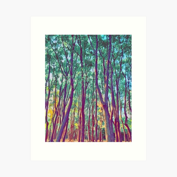 Item preview, sunrise sets century park trees on fire designed and sold by thesamesky.