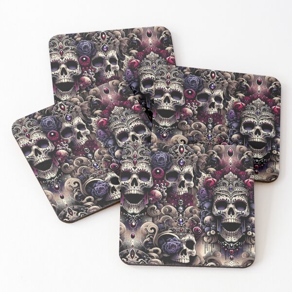 Item preview, Gothic Skulls, Roses, and Jeweled Tieras  designed and sold by PinUpPizzazz.