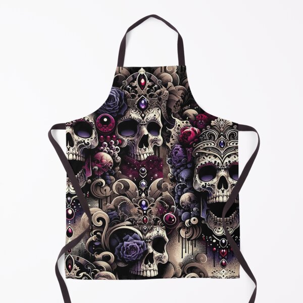 Item preview, Gothic Skulls, Roses, and Jeweled Tieras designed and sold by PinUpPizzazz.