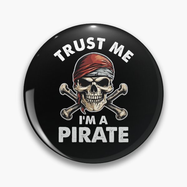 Item preview, Pirate Skull Red Bandana Funny Trust me I'm a pirate costume Halloween designed and sold by alenaz.