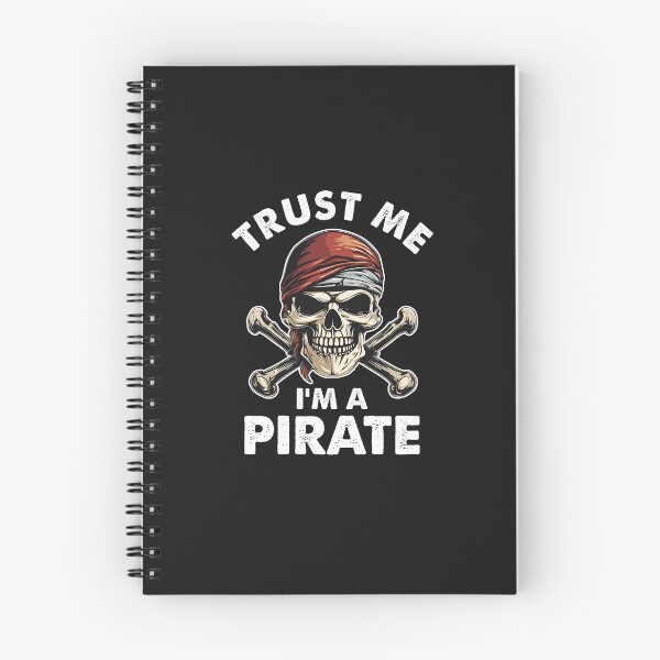 Item preview, Pirate Skull Red Bandana Funny Trust me I'm a pirate costume Halloween designed and sold by alenaz.