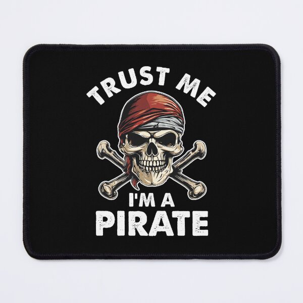Item preview, Pirate Skull Red Bandana Funny Trust me I'm a pirate costume Halloween designed and sold by alenaz.