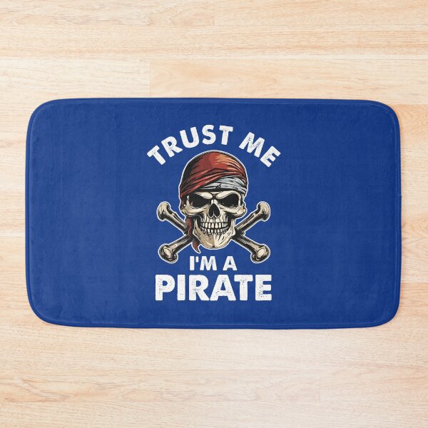 Item preview, Pirate Skull Red Bandana Funny Trust me I'm a pirate costume Halloween designed and sold by alenaz.