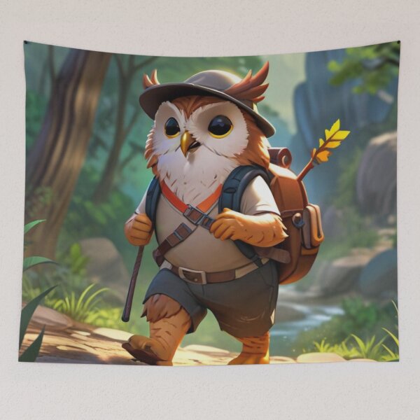 Item preview, Owl on hike designed and sold by Astralia.