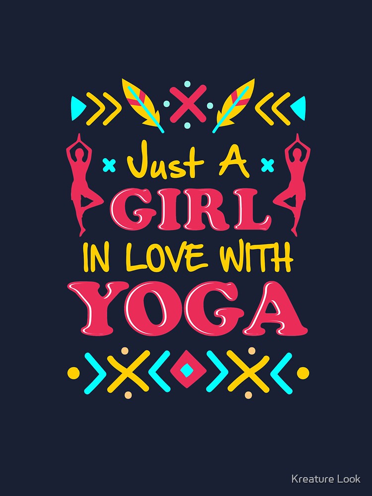 Just a girl in love with yoga, yoga shirt, yoga gifts