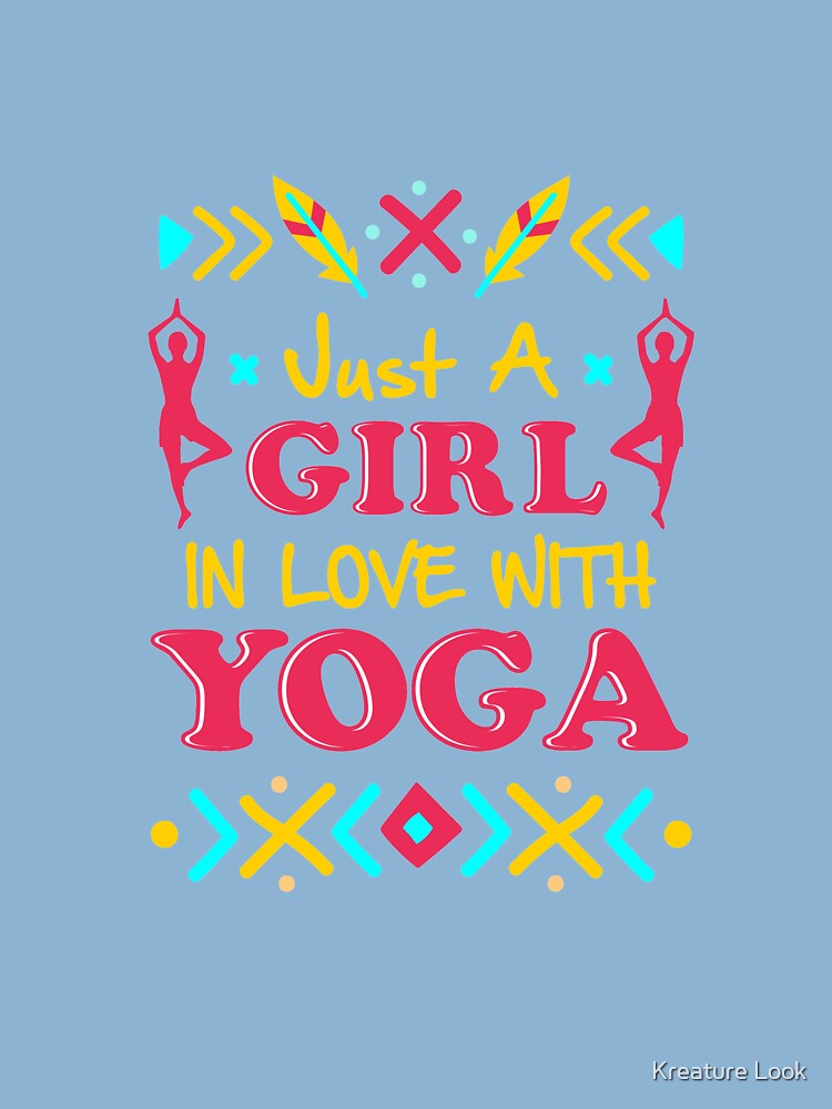 Just a girl in love with yoga, yoga shirt, yoga gifts