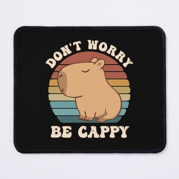 Item preview, Retro Rodent Capybara Dont Be Worry Be Cappy Funny Saying  designed and sold by alenaz.