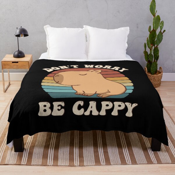 Item preview, Retro Rodent Capybara Dont Be Worry Be Cappy Funny Saying  designed and sold by alenaz.