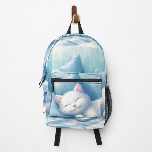 Item preview, White cat sleeping designed and sold by Thedigital91.