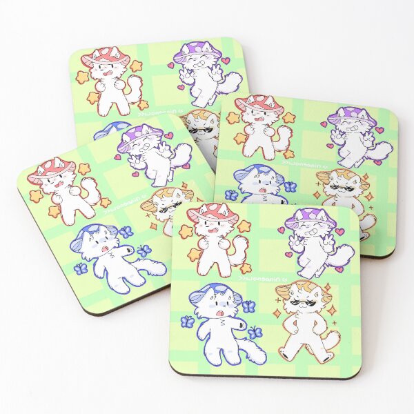 Item preview, Mushroom kittens! designed and sold by wonsanin.