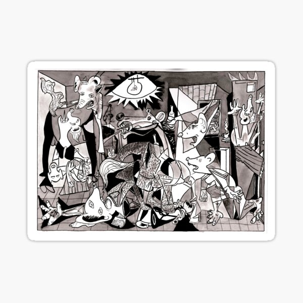 Item preview, Guernica with rats designed and sold by ThiagoSouzaRats.
