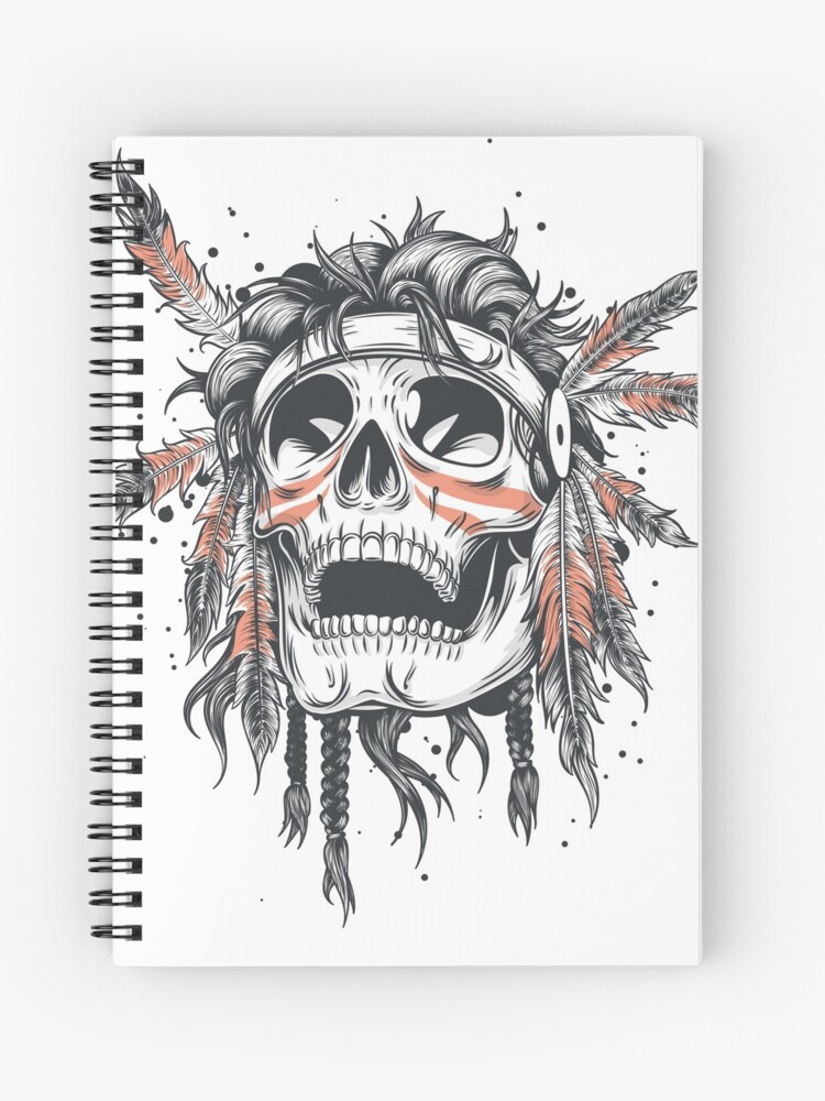 Native American Indian Tattoo Skull Design Native American Indian Tattoo Skull Design