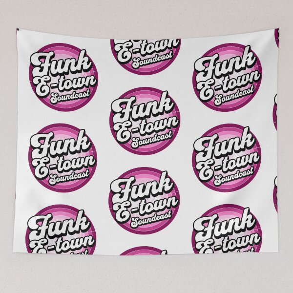 Item preview, FUNK E-TOWN SOUNDCAST  - Staged Gradient Logo (pink)  designed and sold by Discothreadz.